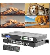 4x4 HDMI Matrix Switch w/Web & Remote 4K@60Hz(4:4:4), 4 in 4 Out HDMI Matrix Splitter/Switcher w/...