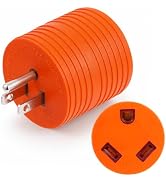 PLIS 30 Amp to 110 Volt RV Adapter, NEMA 5-15P to TT-30R Electrical Power 30 Amp to 15 Amp 110 Ad...