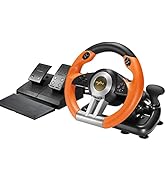 PXN PC Racing Wheel, V3 PRO 180 Degree Universal USB Car Sim Game Steering Wheel with Pedals for ...