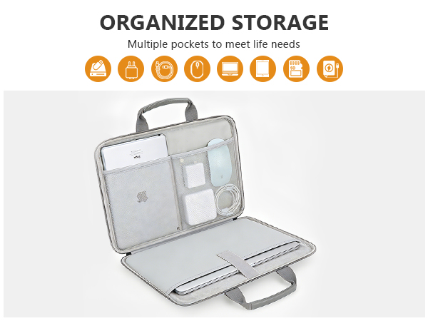laptop case with full-opening design