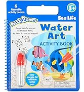 READY 2 LEARN Water Art Activity Book - Sea Life - 6 Scenes - Mess-Free Water Coloring Book - Lea...