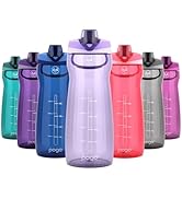 Pogo 64oz Plastic Water Bottle with Leak-Proof Chug Lid and Carry Handle, Reusable, BPA Free, Cap...