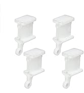 TOKPLNU Curtain Track End Stop for Flexible Bendable Curtain Track,4 Pack Curved Siding Ceiling W...