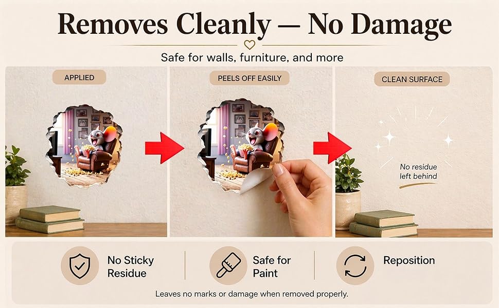 Sticker Removes Cleanly