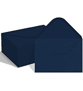 100 Pack 4x6 Navy Blue A6 Envelopes for Invitations, Postcards, Photos - Used for Graduation, Wed...