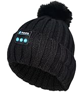 SYPVRY Bluetooth Beanie Hat Wireless Headphones, Womens Bluetooth Pompom Beanie Detachable, Music...