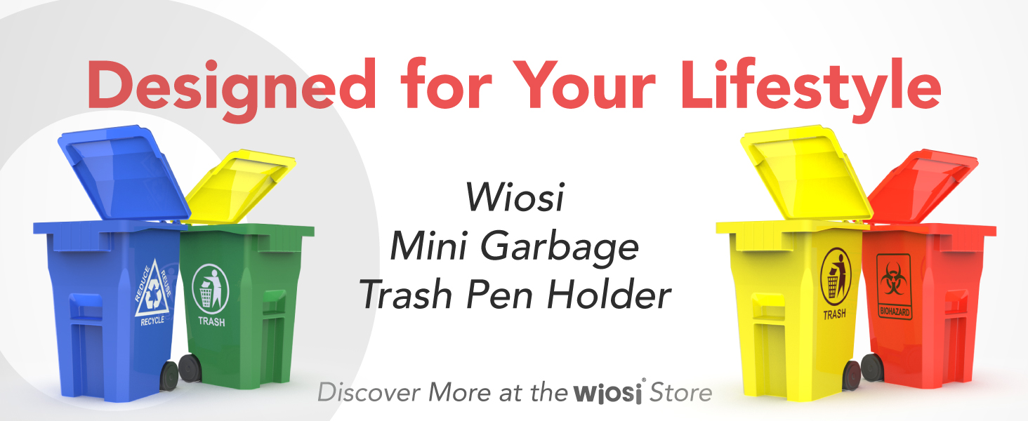 Trash Bin Pencil Holder