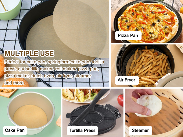 round parchment paper for pizza