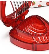 LIFVCNT 2 PCS Strawberry Slicer, Strawberry Fruit Cutter Slicer Kitchen Gadget Set, Kids Egg Slic...