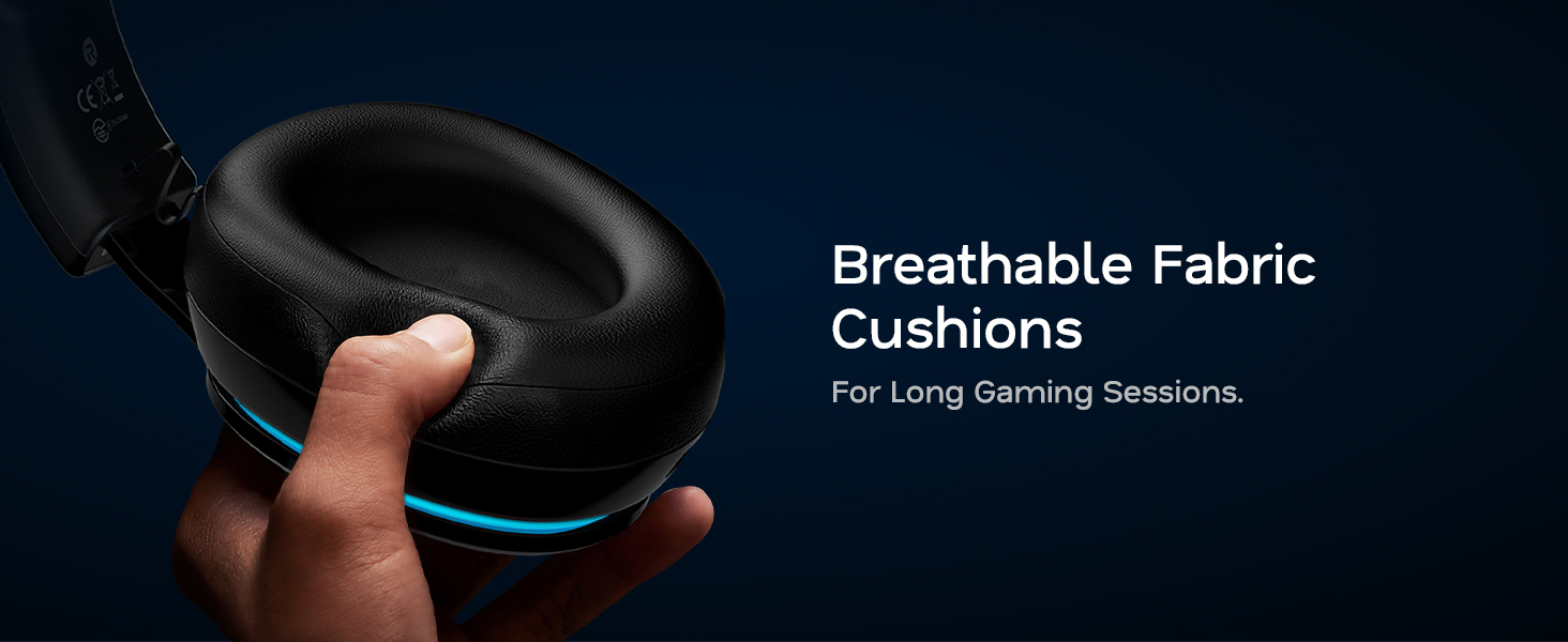 Breathable Fabric Cushions, For Long Gaming Sessions.