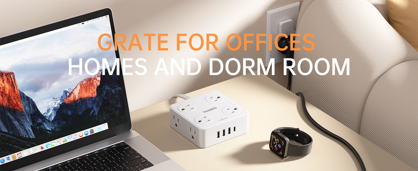 long cord power strip