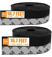 33.5 Ft Weather Stripping Door Seal Strip, Silicone Tape for Draft Stopper, Self Adhesive Shower ...