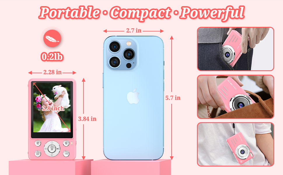 As a mini camera, it offers both portability and pocket size signs