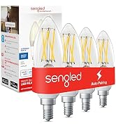 Sengled Smart Light Bulb, E12 Smart Bulb, S1 Auto Pairing with Alexa Devices, Candelabra Light Bu...