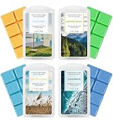 SCENTORINI Wax Melts Wax Cubes, Soy Wax Cubes for Wax Warmer, Ocean Breeze, Fresh Linen, Bohemia ...