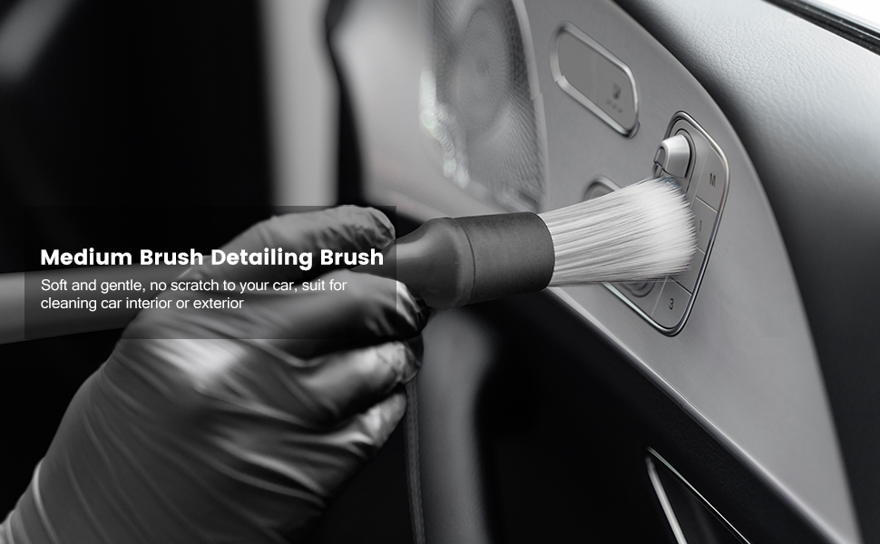 Boars Hair Car Interior Detailing Brushes