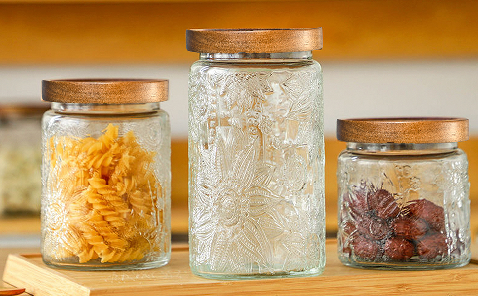 glass storage containers with lids