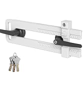 AST Double Door Security Lock, Adjustment Range 4.9”~12.2" (124~310mm) | Extra long, door reinfor...