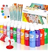 Halobios Acrylic Paint Set 36 Colors(2 fl oz/60 ml), Premium Acrylic Paints for Students & Adults...