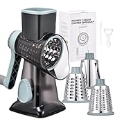 Rotary Cheese Grater with Handle Kitchen Shredder Slicer Grater Slicer Ice Shaver Cheese Vegetabl...