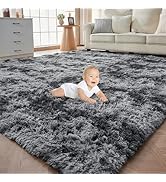 OPPODREAM Area Rug for Living Room, Ultra Soft Nursery Rugs for Bedrooms, 4x6 Fluffy Kids Carpet ...