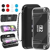 RHOTALL Black Carrying Case for Nintendo Switch 2 (2025) 7.9 Inch, Protective Portable Travel Car...