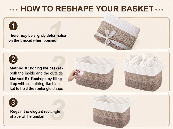 OIAHOMY Storage Basket