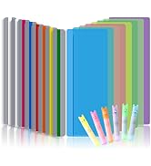 Koogel 16Pcs Reading Guide Strips, 2 Sizes Reading Ruler Reading Tracking Highlight Strips Colore...