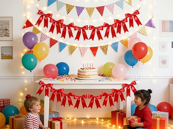 red bachelorette party decorations