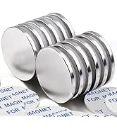 E BAVITE Strong Neodymium Disc Magnets with Double-Sided Adhesive, Powerful Permanent Rare Earth ...