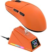 A.JAZZ AJ159APEX 8Khz Wireless Gaming Mouse Ultralight 56g with Magnetic Screen Charging Dock 420...