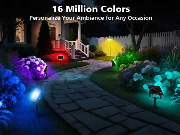 T-SUN 30W RGBCW LED Flood Lights Bluetooh and Remote-16 million colors-m