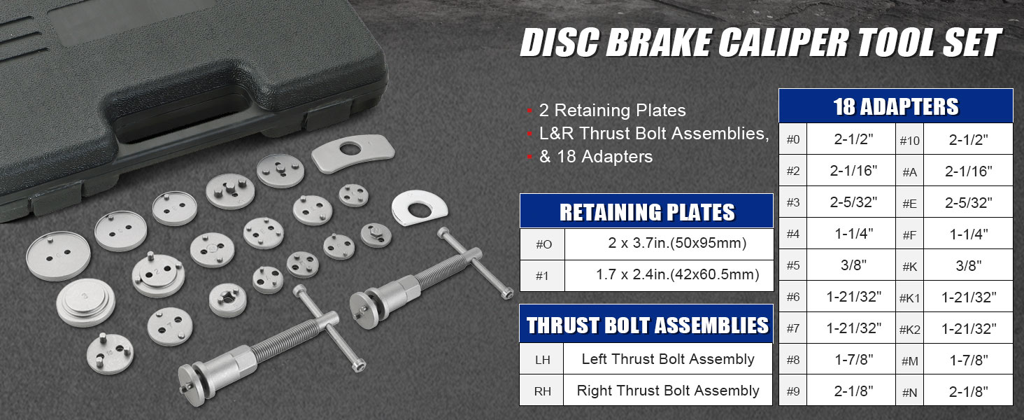 Disc Brake Caliper Tool Set