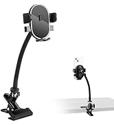 Clip Phone Holder for Desk,Table,Desktop Baffle,Flat Surface,Strong Pipe,Pole,Music Stand,with 36...