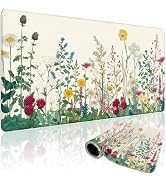 Mcapirivo Wildflower Garden Large Gaming Mouse Pad 31.5