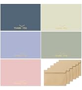 slapaflife Thank You Cards with Envelopes,20 Pack - 4x6 Inches Thank You Notes,Elegant Dusty Blue...