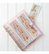 Photo Booth Photo Album - 6 Ring Glitter Notebook Sparkle Binder With 20 2x6 Photo Sleeves - Fits...