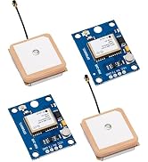 hiBCTR 2-Pack GY-NEO6MV2 NEO-6M GPS Flight Controller Module 3V-5V with Super Ceramic Antenna for...