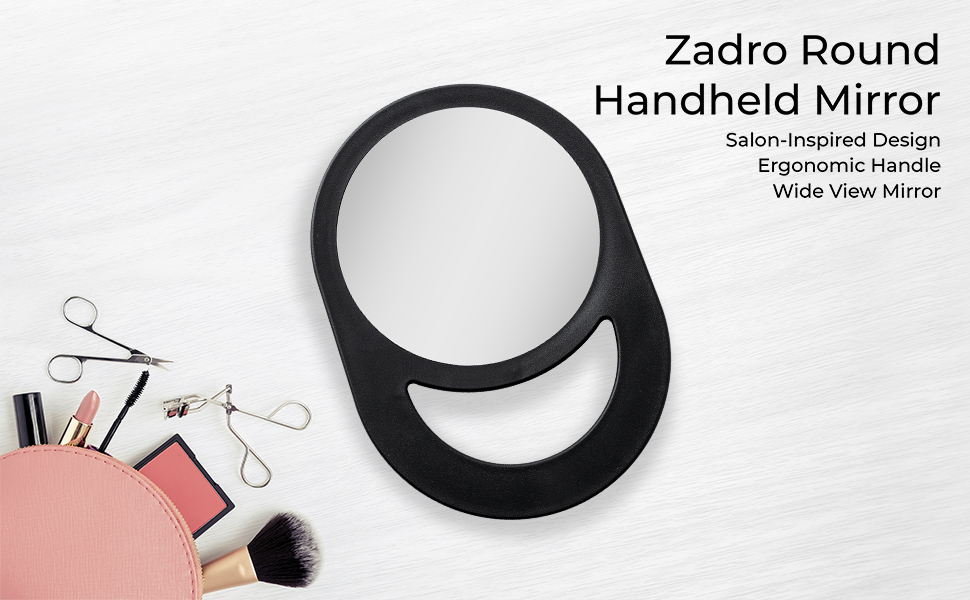 Zadro Round Handheld Mirror
