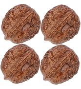 ULTECHNOVO Artificial Walnuts 20pcs Fake Nuts Model Craft Home Decor Versatile Decorations