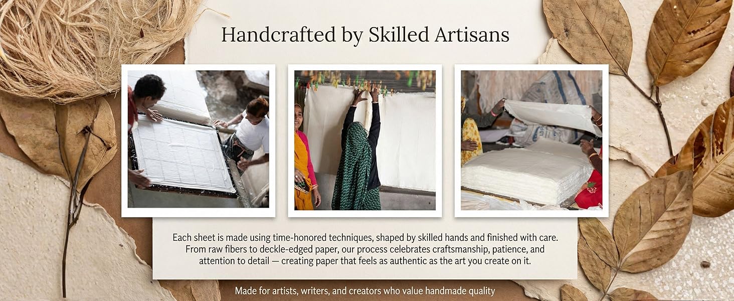 Acid free paper dry wet medium sketchbook mixed media water colour deckle edge old antique paper
