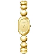Gosasa Vintage Dainty Women’s Quartz Bracelet Watch – Luxury Minimalist Oval Gold Dial Slim Elega...