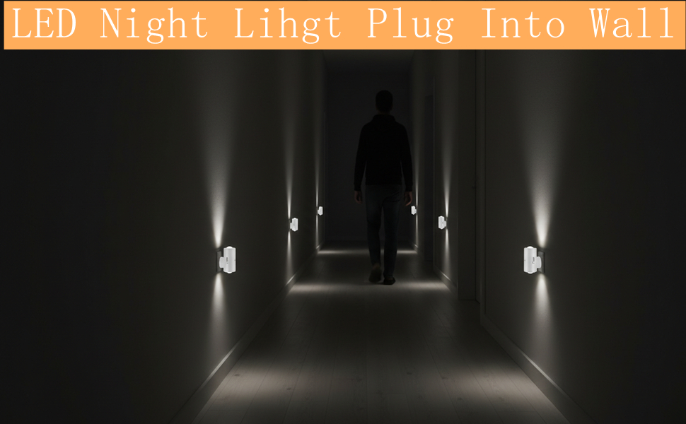 led night litht plug into wall