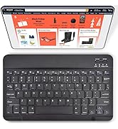 DETUOSI Universal 10 inch Wireless Keyboard, (0.23 inch) Ultrathin Slim Lightweight Travel Portab...