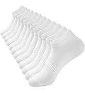 floconssy Ankle Socks for Women, Cotton Running Athletic Socks with Heel Tab Low Cut Sports Short...