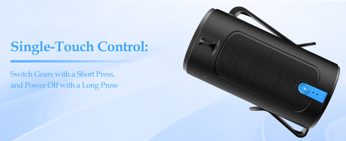 one button control waist fan