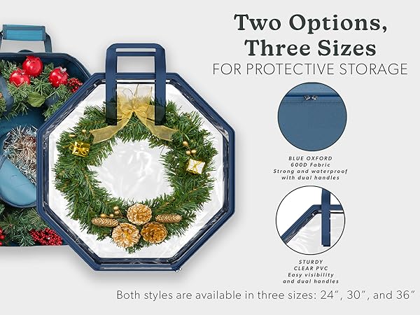 Options for wreath storage