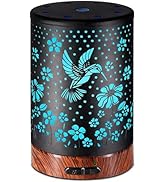 Essential Oil Diffuser Aromatherapy Diffuser - Metal Aroma Diffuser for Home 150ml Ultrasonic Coo...