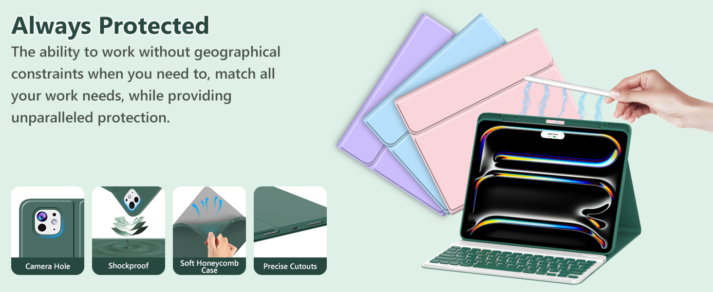 ipad pro 13 inch case 2024 with keyboard ipad 13 pro case with keyboard apple ipad pro 13 inch m4