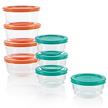 Pyrex Simply Store Meal Prep Glass Food Storage Container 16-Piece Set